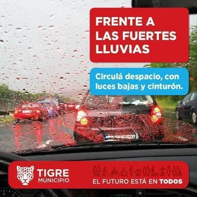 Alerta amarilla meteorológica por tormentas fuertes