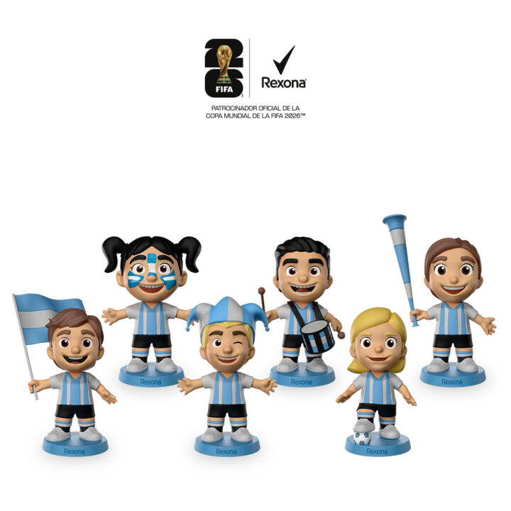 Rexona presenta los Rexonitas: el coleccionable de la Copa Mundial de la FIFA™ 2026