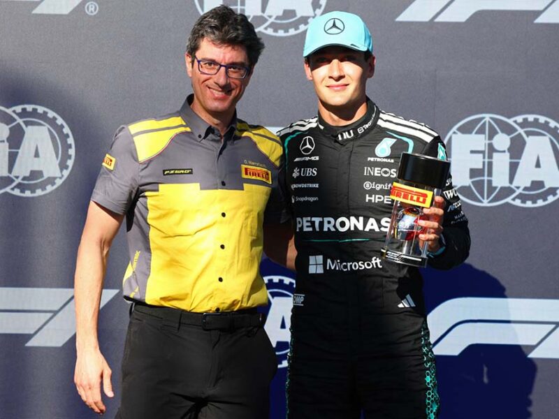 Russell consigue la pole Sprint, Antonelli se asegura la primera fila de Mercedes