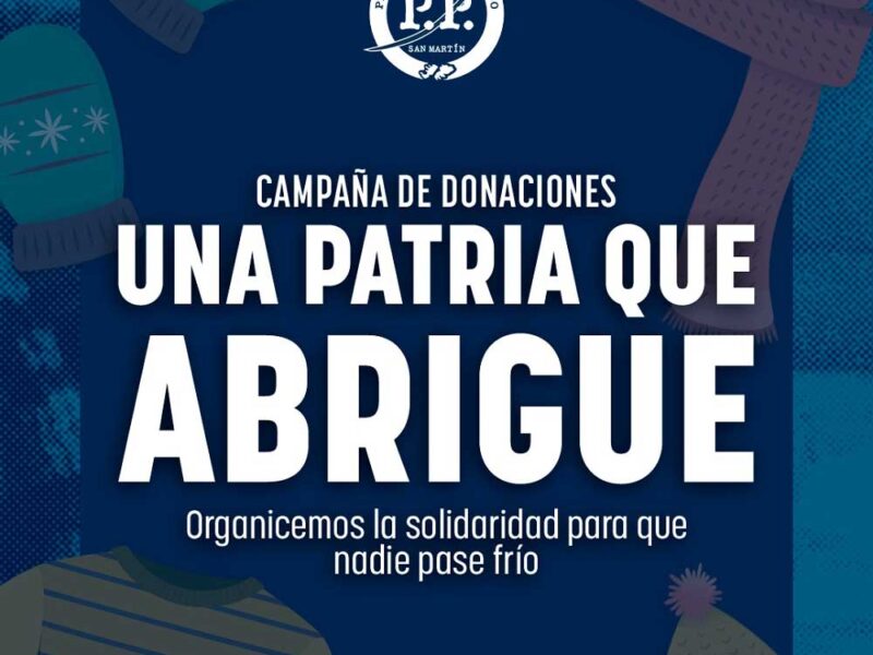 Arranca la campaña solidaria ‘Una Patria que Abrigue’ en San Martín