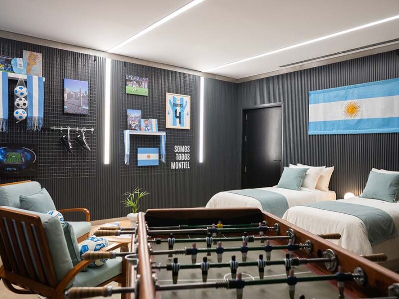 Del arco a la suite: así se vivió la experiencia exclusiva de Airbnb en el Monumental junto a Gonzalo Montiel y Sergio Goycochea