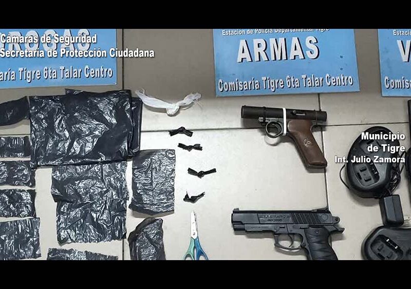 Armas de fuego y estupefacientes: exitosos operativos de la Policía contra el narcomenudeo