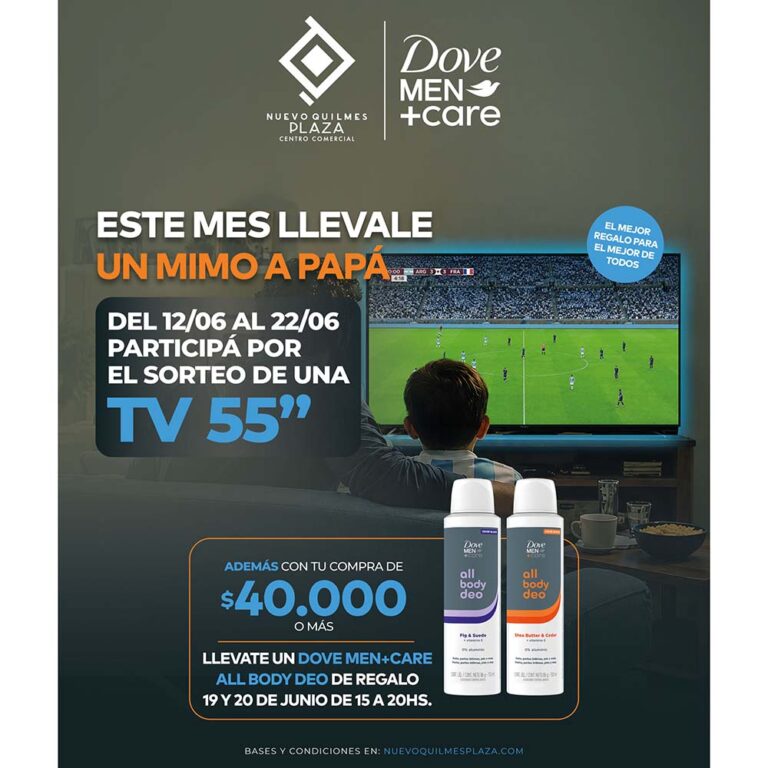 Arthur Newton impulsó la campaña “Llévale un mimo a papá” en Nuevo Quilmes Plaza por el día del Padre