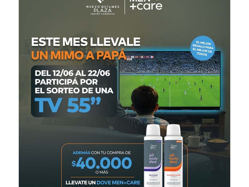 Arthur Newton impulsó la campaña “Llévale un mimo a papá” en Nuevo Quilmes Plaza por el día del Padre