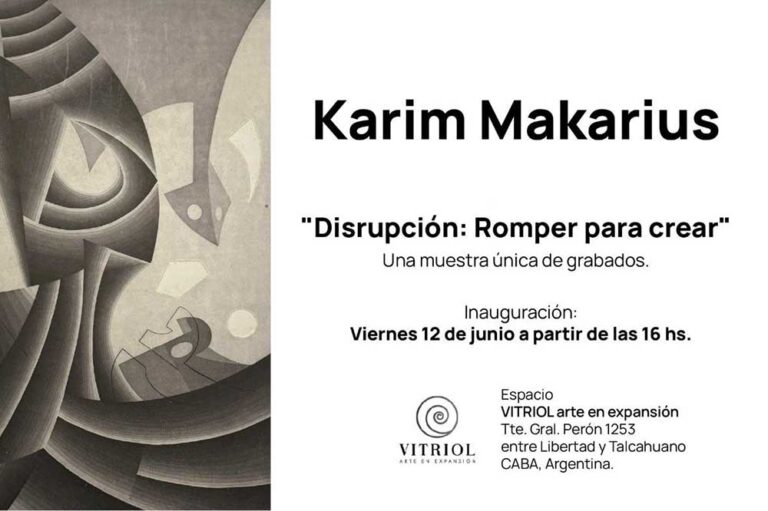 La exposición “Camino hacia romper esquemas“  de Karim Makarius, se inaugura el 12 de junio en galería VITRIOL