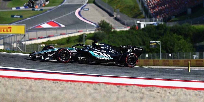 George Russell en pole en Spielberg