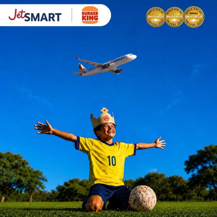 JetSMART y Burger King invitan a los ecuatorianos a dejar volar su ilusión con una alianza que une viajes y gastronomía