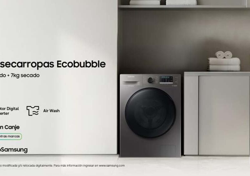 Samsung amplía la capacidad de sus lavasecarropas hasta 11 kg para lavar más ropa en menos ciclos