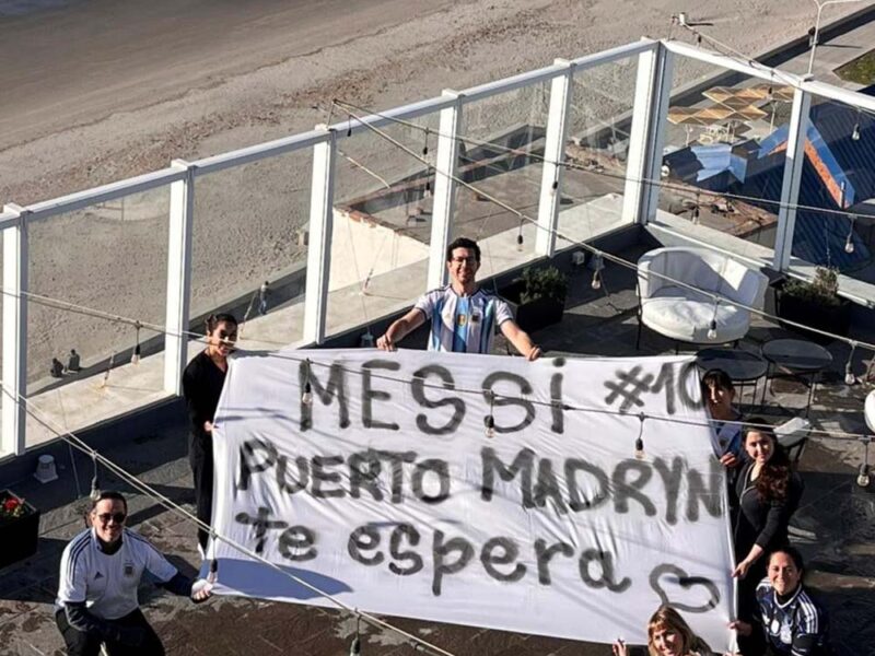 #ElHogarDel10: la campaña con la que Puerto Madryn le respondió a Lionel Messi desde la Patagonia