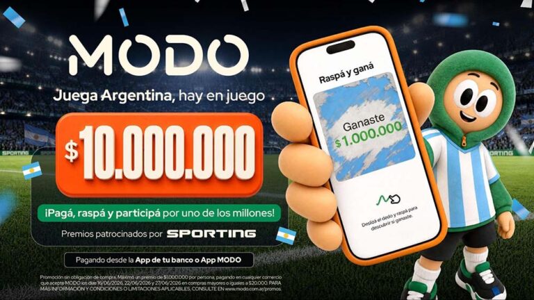 ¡Pagá con MODO el día del partido y ganá un millón!