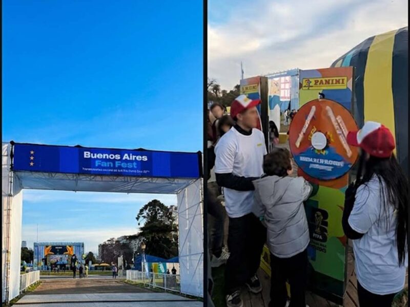 Panini hizo vibrar el Fan Zone de la Ciudad en la previa del gran partido de Argentina