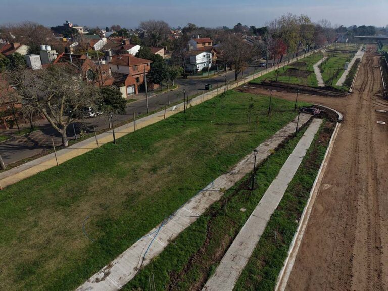 San Isidro: avanzan las obras del nuevo parque público de Boulogne