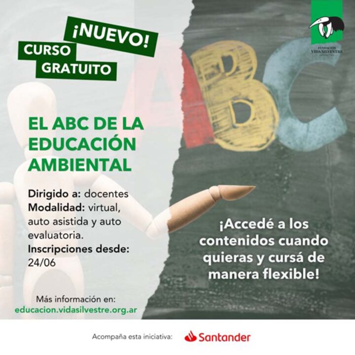 Fundación Vida Silvestre Argentina lanza el ABC de la educación ambiental: un nuevo curso gratuito para docentes de todo el país