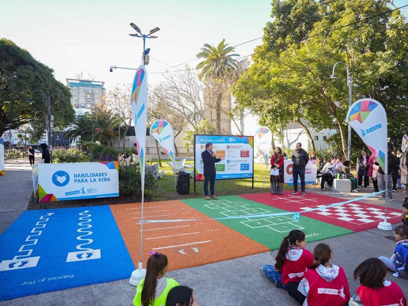 Vicente López inauguró la Plaza Activa Joy of Moving en Olivos