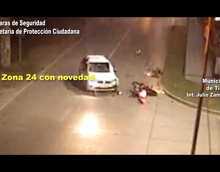 Conductor de un auto realizó una maniobra imprudente y colisionó a una moto: los involucrados fueron asistidos por el Sistema de Protección Ciudadana