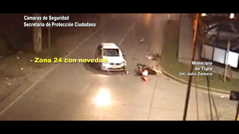 Conductor de un auto realizó una maniobra imprudente y colisionó a una moto: los involucrados fueron asistidos por el Sistema de Protección Ciudadana