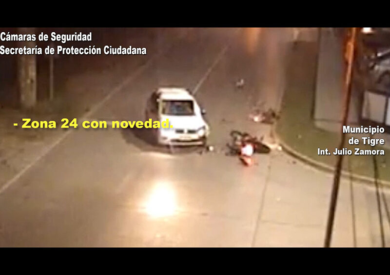 Conductor de un auto realizó una maniobra imprudente y colisionó a una moto: los involucrados fueron asistidos por el Sistema de Protección Ciudadana