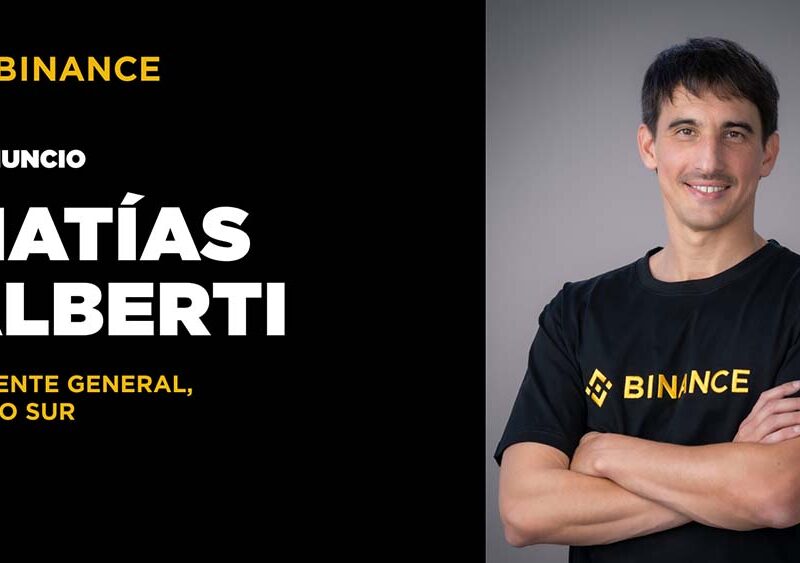 Binance nombra a Matías Alberti como Gerente General para Argentina y Cono Sur