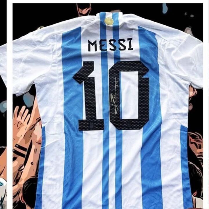 Subastan la camiseta de la final de Qatar 2022 firmada por Lionel Messi a beneficio de Fundación Roffo