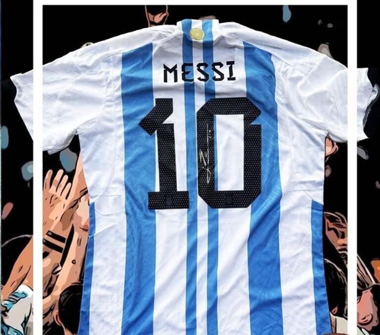 Subastan la camiseta de la final de Qatar 2022 firmada por Lionel Messi a beneficio de Fundación Roffo
