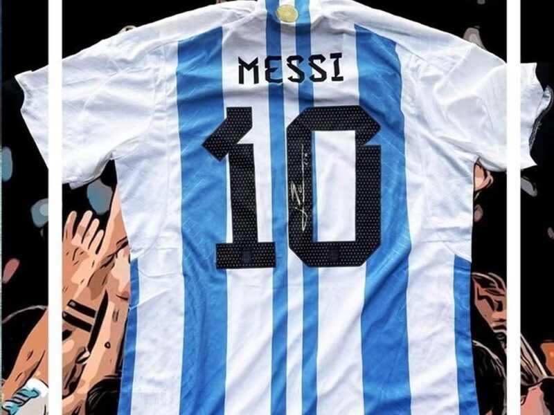 Subastan la camiseta de la final de Qatar 2022 firmada por Lionel Messi a beneficio de Fundación Roffo