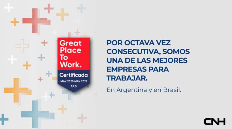 CNH obtiene la certificación Great Place to Work por octavo año consecutivo en Argentina y Brasil