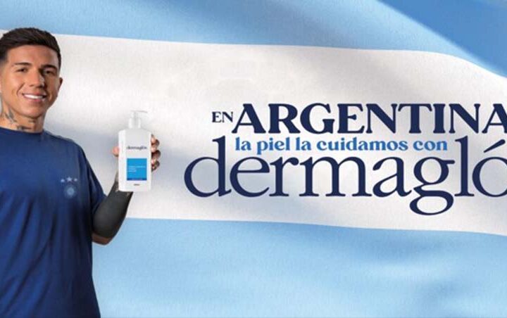 Dermaglós y Enzo Fernández, una campaña que refuerza la importancia del cuidado de la piel