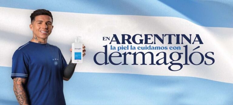 Dermaglós y Enzo Fernández, una campaña que refuerza la importancia del cuidado de la piel