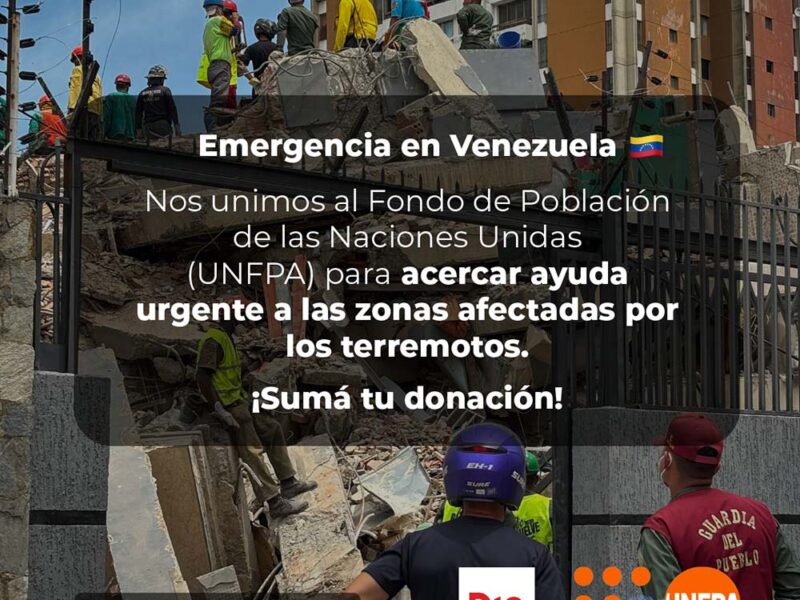 Dia se une a UNFPA para asistir a las comunidades afectadas en Venezuela 