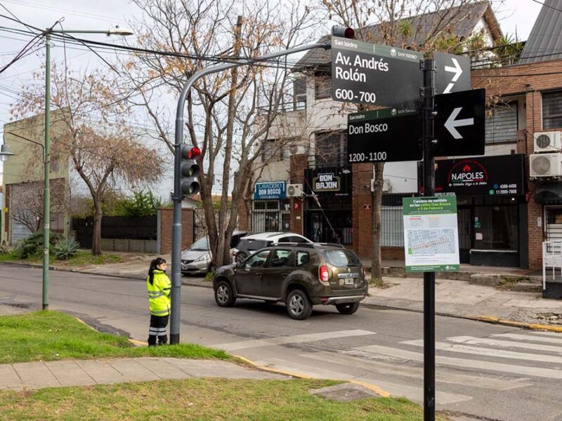 San Isidro modificó el sentido de circulación de dos calles en Las Lomas