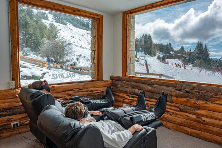 Se terminó el after-ski de toalla y chimenea: la recuperación de alto rendimiento gana terreno en la nieve