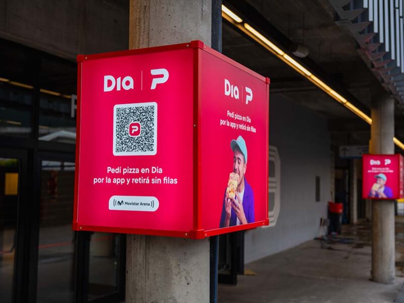 Dia y PedidosYa revolucionan la previa en el Movistar Arena: pedí tu pizza desde el celular y retirala sin espera