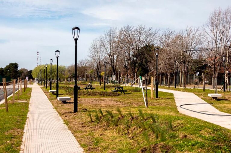 Avanzan las obras del nuevo parque público de Boulogne Teniente Estévez