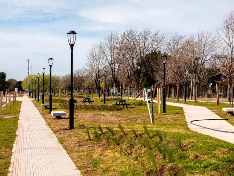 Avanzan las obras del nuevo parque público de Boulogne Teniente Estévez