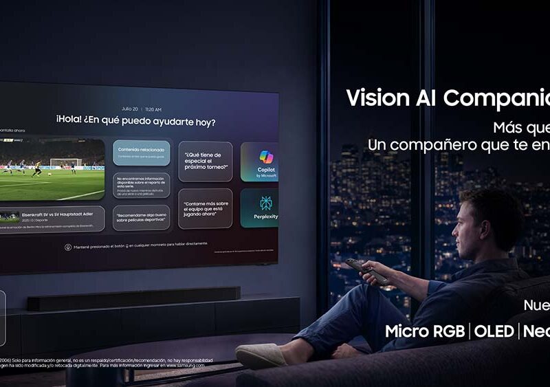 Samsung Argentina presentó su nueva línea de pantallas Vision AI con tecnología Micro RGB, OLED y Neo QLED