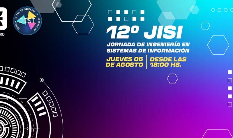 La UTN Facultad Regional Delta invita a la comunidad a la XII Jornada de Ingeniería en Sistemas de Información (JISI)