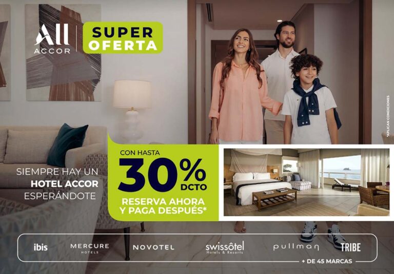 Accor presenta Super Oferta con hasta un 30% de descuento en hoteles de las Américas