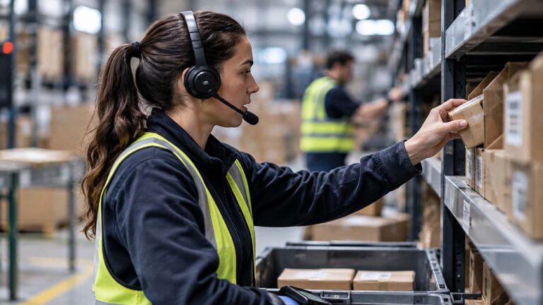 Del auricular al embalaje, la tecnología transforma el trabajo en los depósitos