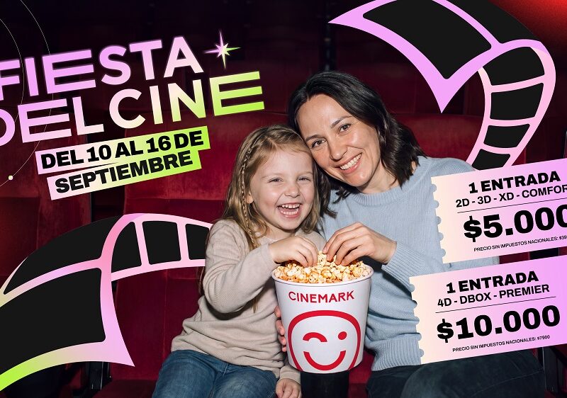 Cinemark celebra una nueva edición de la Fiesta del Cine con entradas desde $5.000