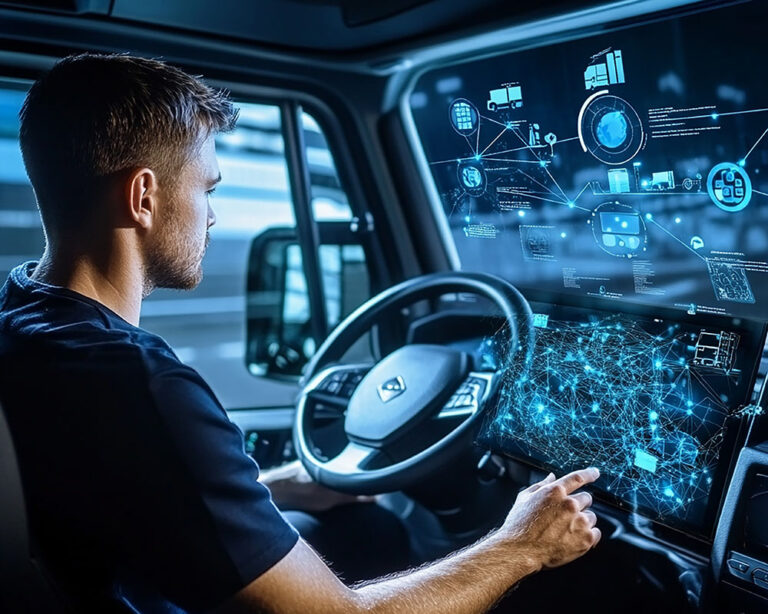 Distracciones, frenadas y velocidad: los datos que hoy revela un camión durante el viaje