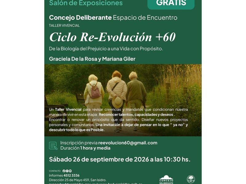 El HCD será sede de un taller vivencial para mayores de 60 años