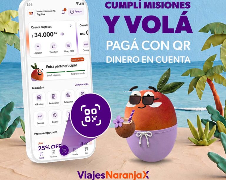 Naranja X lanza “Desafíos al Mango”: la iniciativa que transforma los pagos con QR en oportunidades para viajar por el mundo