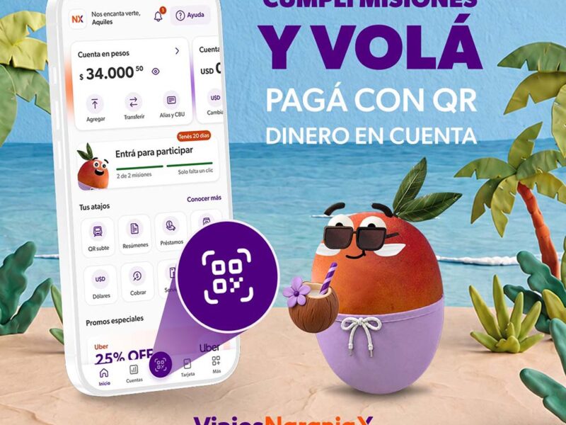 Naranja X lanza “Desafíos al Mango”: la iniciativa que transforma los pagos con QR en oportunidades para viajar por el mundo