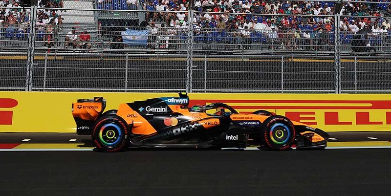 Norris en la pole, neumático duro será el centro de la batalla de mañana