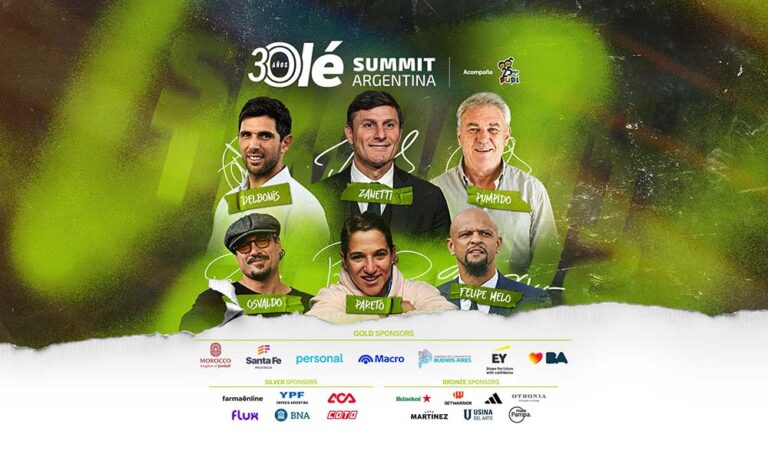 Llega el Olé Summit Argentina 2026: deporte, tecnología, entretenimiento y networking en un mismo lugar