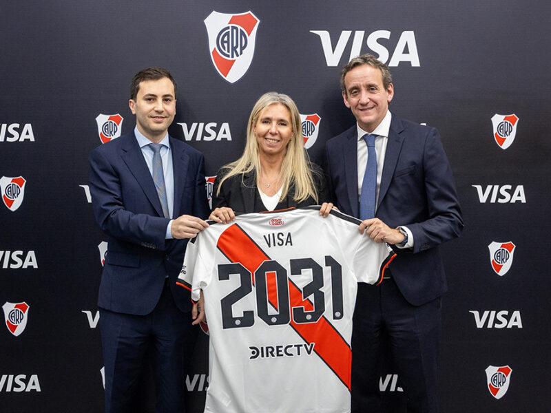 Visa y el Club Atlético River Plate anuncian un acuerdo de patrocinio para potenciar experiencias de pago y beneficios