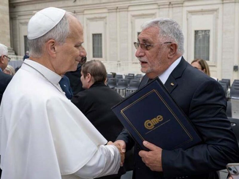 El presidente de CAME llevó al papa León XIV la voz federal de las pymes argentinas