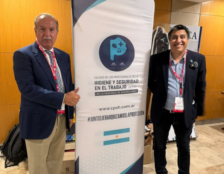 Lorenzo Gómez recibió una distinción internacional por su trayectoria en Higiene y Seguridad en el Trabajo