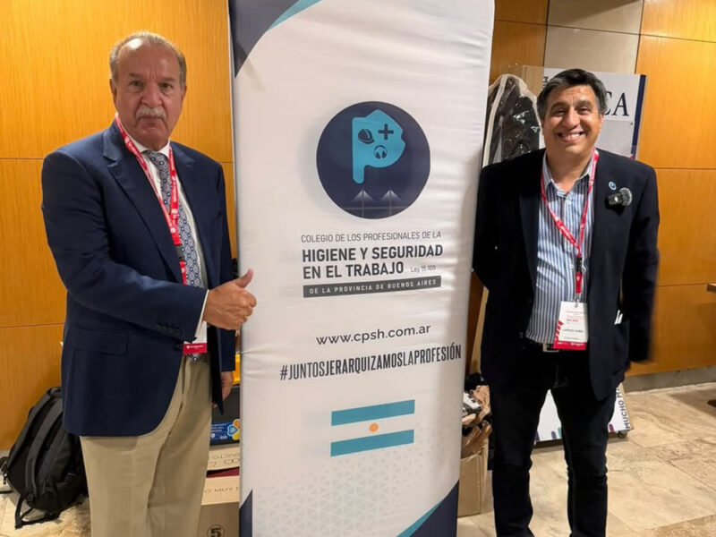 Lorenzo Gómez recibió una distinción internacional por su trayectoria en Higiene y Seguridad en el Trabajo