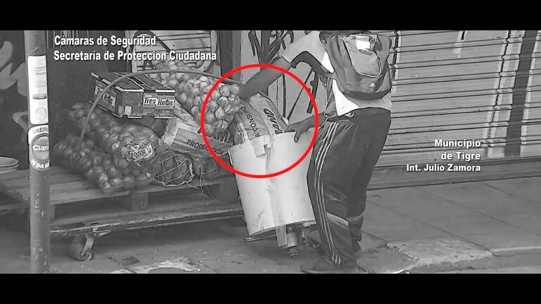 Un individuo fue aprehendido en General Pacheco luego de hurtar mercancía de una verdulería
